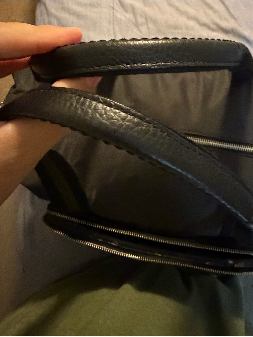 Coach Black Nylon & Leather Travel Duffel with Silver Hardware - Picture 5 of 9